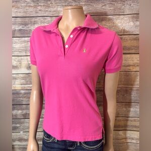 Ralph Lauren Blue Label Polo‎ Shirt Kids XL Women’s XS Pink Short Sleeve Preppy